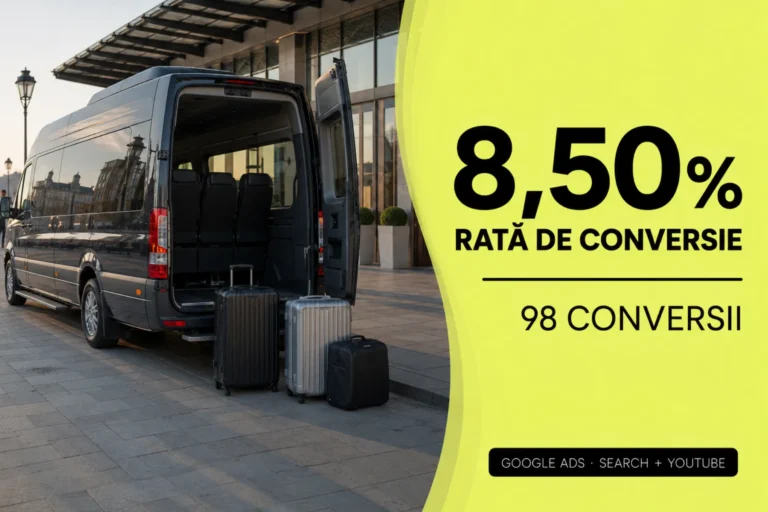 Studiu de Caz: Rată de conversie 8,50% pe o nișă de competiție ridicată