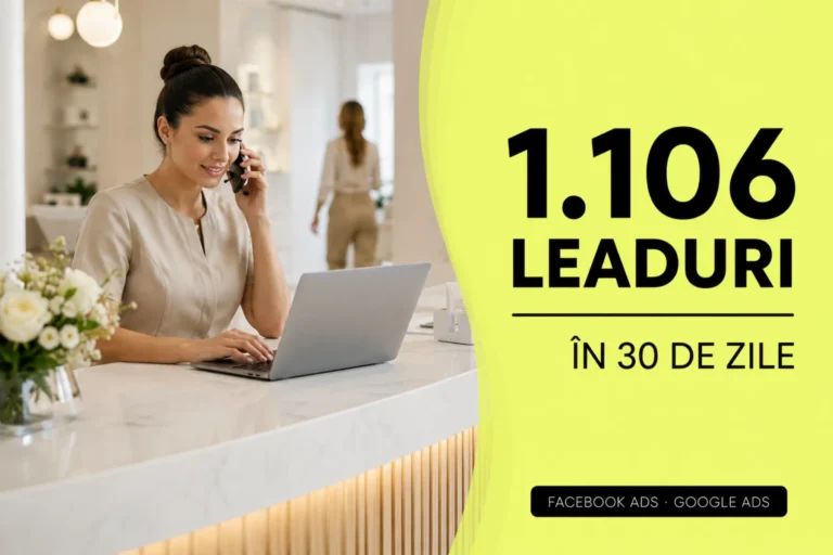Studiu de Caz: Cum să generezi 1.106 Leaduri în 30 de zile pentru Clinică de Beauty