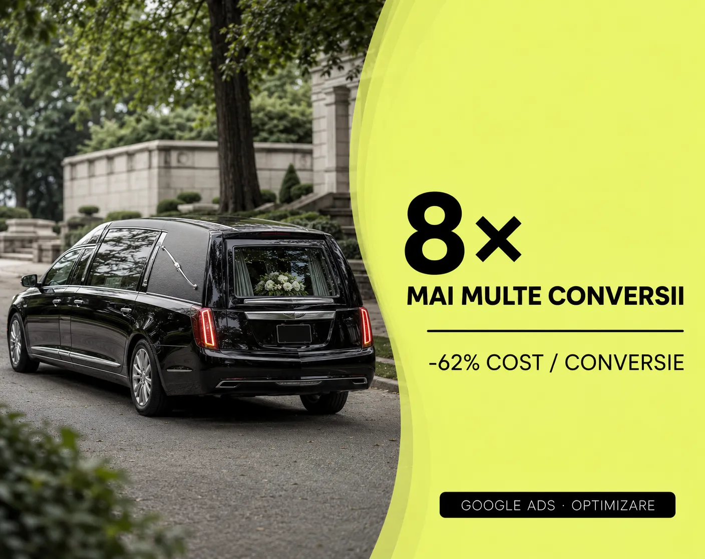 Studiu de Caz: Styx Funerare – Creștere de 8x a Numărului de Conversii prin Optimizare​