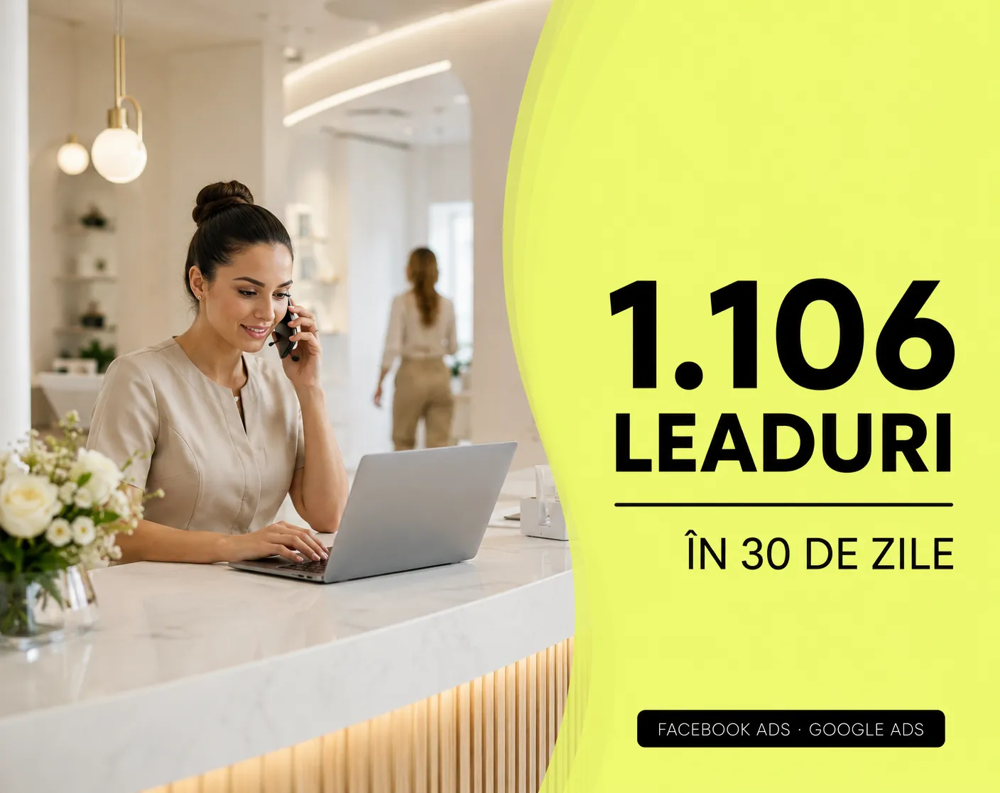Studiu de Caz: Cum să generezi 1106 Leaduri în 30 de zile pentru Clinică de Beauty​
